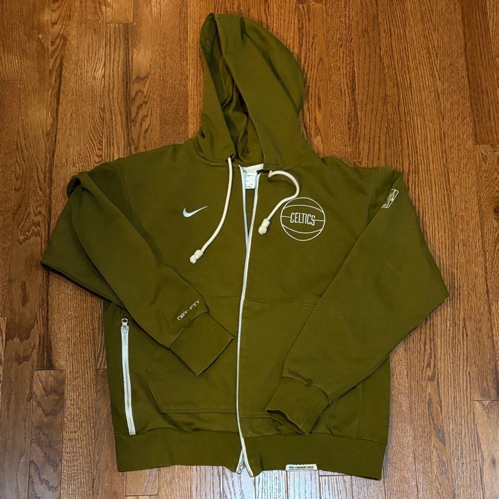 Nike NBA Olive Celtics Full-Zip Hoodie
